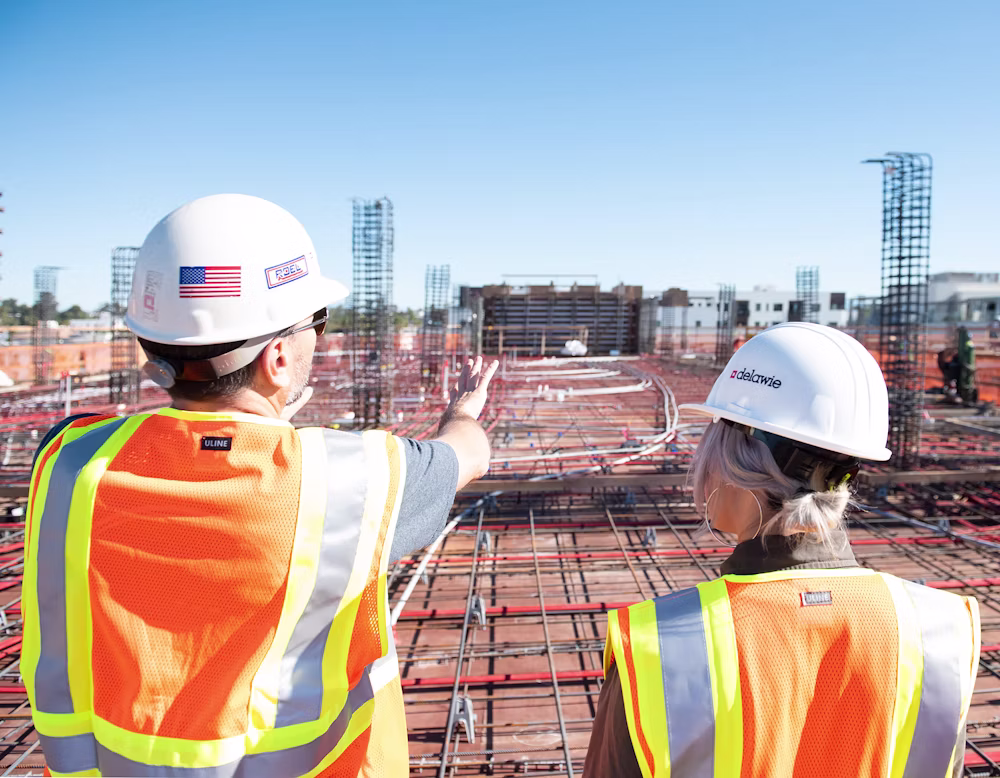 Engineer on an industrial site